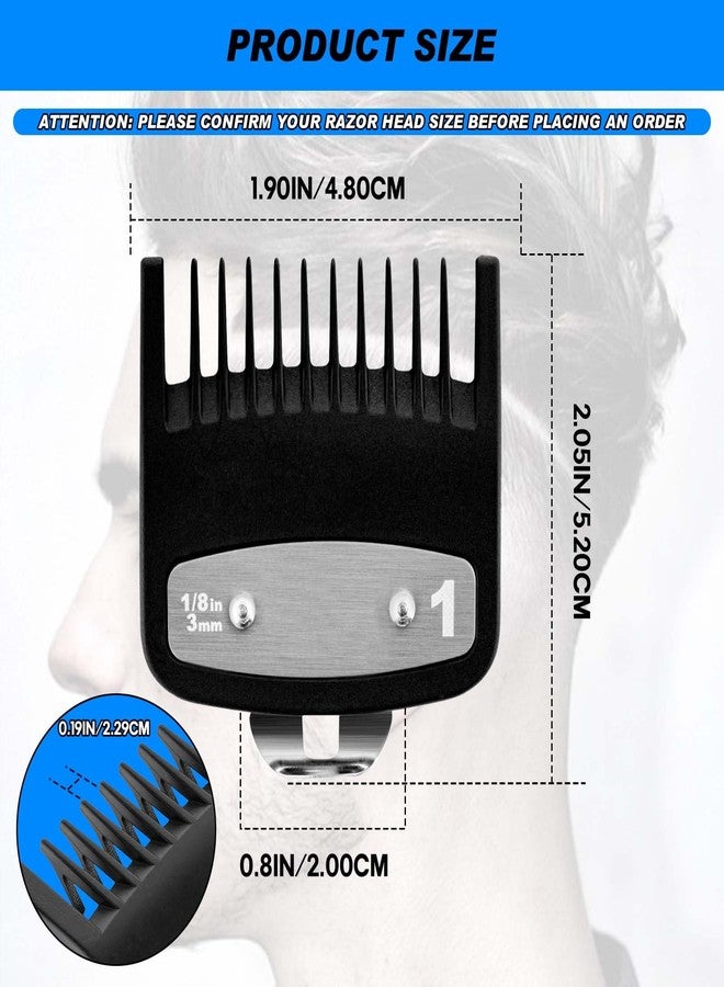 JYMBER Replacement for Clipper Guards Set Compatible with 1 clipper guards,1/2 clipper guards,Guide Comb Attachment 1/8"(3.0 mm),1/16" (1.5 mm),for Barbers and Stylists,Black-2 PCS - Image 4
